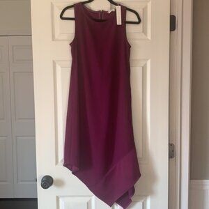 Trina Turk purple asymmetrical sleeveless dress